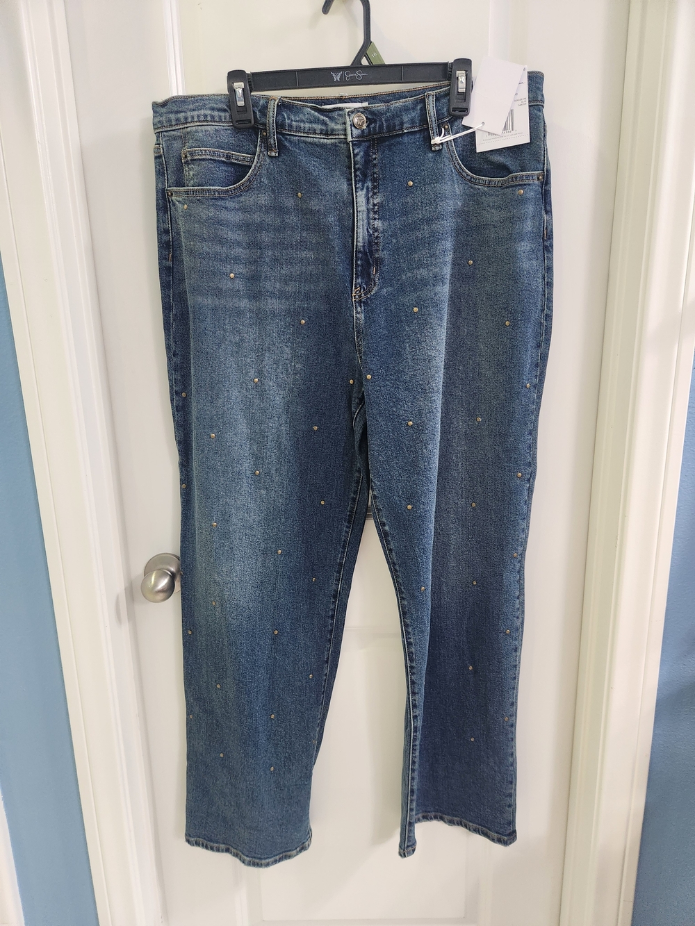 Jessica Simpson Women's Zinnia Boyfriend Jeans 25" Inseam Size 16 Wide NWT - Picture 7 of 9